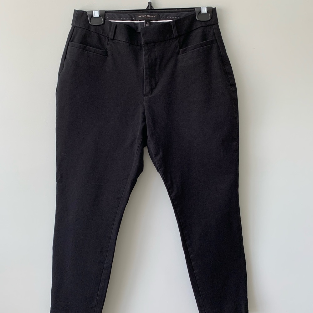 Banana Republic Sloan Black Pants Women's Size 4S